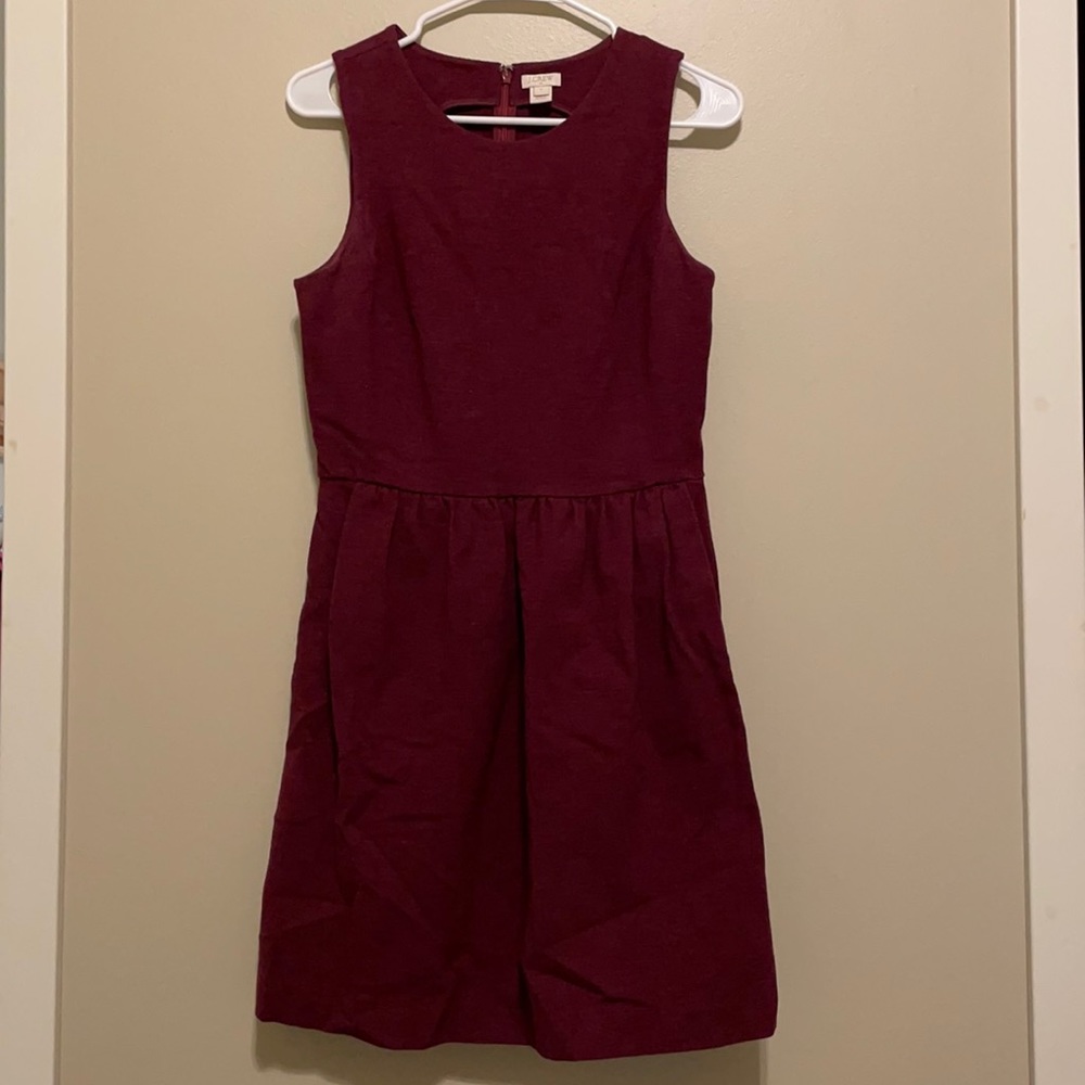 JCrew Burgundy Dress